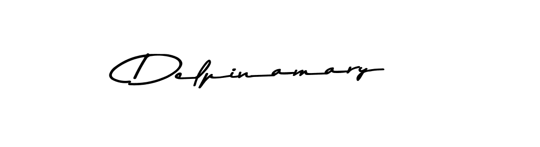 How to make Delpinamary name signature. Use Asem Kandis PERSONAL USE style for creating short signs online. This is the latest handwritten sign. Delpinamary signature style 9 images and pictures png
