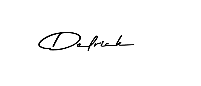 Design your own signature with our free online signature maker. With this signature software, you can create a handwritten (Asem Kandis PERSONAL USE) signature for name Delrick. Delrick signature style 9 images and pictures png