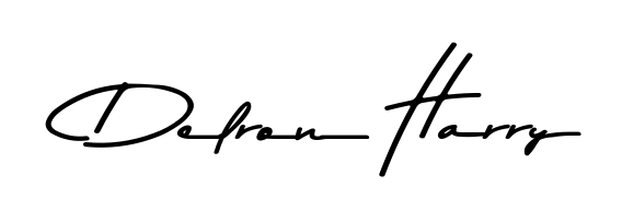 Try this chic Delron Harry handwritten sign style. Using Asem Kandis PERSONAL USE font elements, it gives your name a sleek, memorable identity. Delron Harry signature style 9 images and pictures png