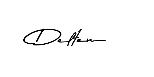 Design your own signature with our free online signature maker. With this signature software, you can create a handwritten (Asem Kandis PERSONAL USE) signature for name Delton. Delton signature style 9 images and pictures png
