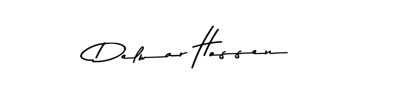 The best way (Asem Kandis PERSONAL USE) to make a short signature is to pick only two or three words in your name. The name Delwar Hossen include a total of six letters. For converting this name. Delwar Hossen signature style 9 images and pictures png
