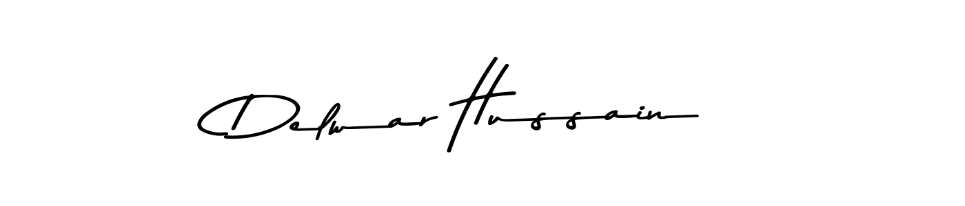 Design your own signature with our free online signature maker. With this signature software, you can create a handwritten (Asem Kandis PERSONAL USE) signature for name Delwar Hussain. Delwar Hussain signature style 9 images and pictures png