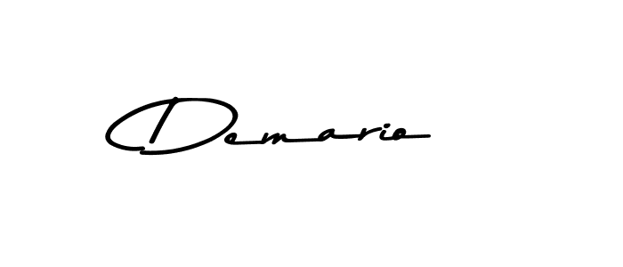 Make a beautiful signature design for name Demario. With this signature (Asem Kandis PERSONAL USE) style, you can create a handwritten signature for free. Demario signature style 9 images and pictures png