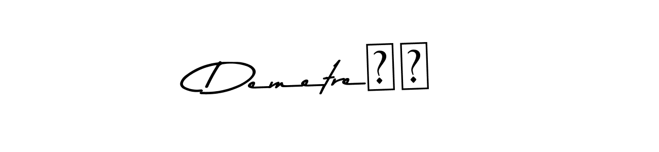 You can use this online signature creator to create a handwritten signature for the name Demetre❤️. This is the best online autograph maker. Demetre❤️ signature style 9 images and pictures png