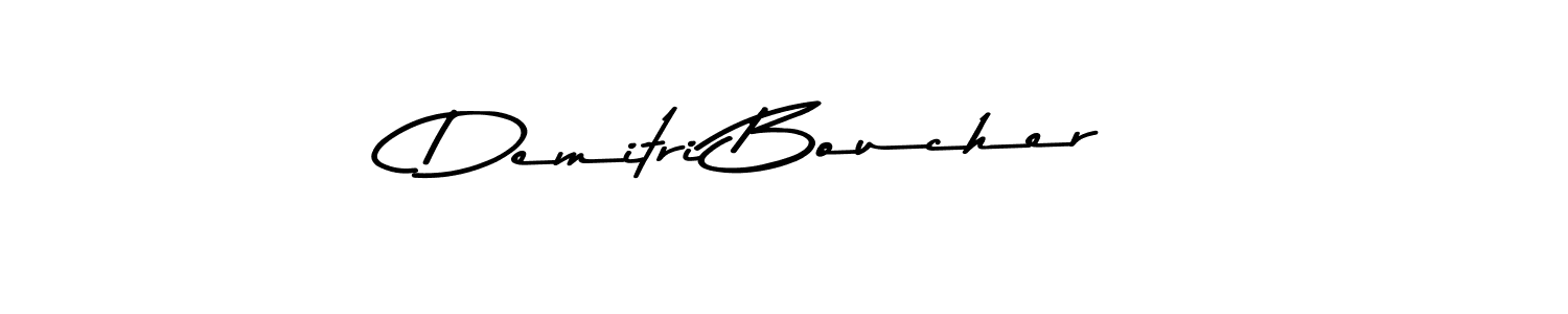How to make Demitri Boucher name signature. Use Asem Kandis PERSONAL USE style for creating short signs online. This is the latest handwritten sign. Demitri Boucher signature style 9 images and pictures png