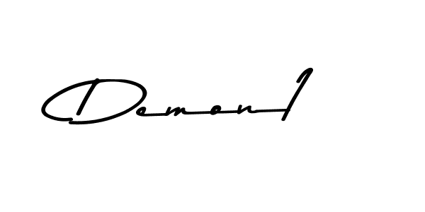 Create a beautiful signature design for name Demon1. With this signature (Asem Kandis PERSONAL USE) fonts, you can make a handwritten signature for free. Demon1 signature style 9 images and pictures png
