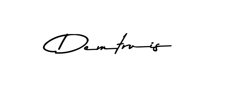 How to make Demtruis name signature. Use Asem Kandis PERSONAL USE style for creating short signs online. This is the latest handwritten sign. Demtruis signature style 9 images and pictures png