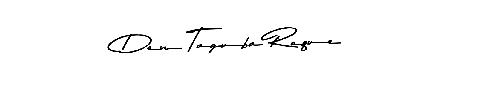 Design your own signature with our free online signature maker. With this signature software, you can create a handwritten (Asem Kandis PERSONAL USE) signature for name Den Taguba Roque. Den Taguba Roque signature style 9 images and pictures png