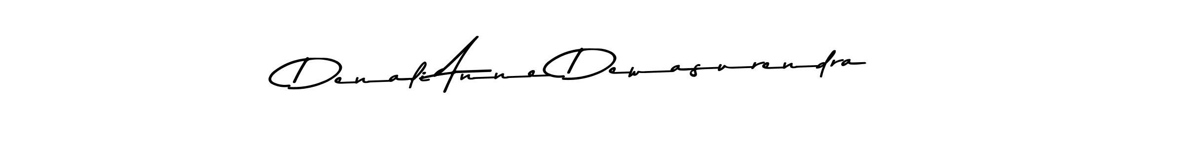 Make a beautiful signature design for name Denali Anne Dewasurendra. With this signature (Asem Kandis PERSONAL USE) style, you can create a handwritten signature for free. Denali Anne Dewasurendra signature style 9 images and pictures png