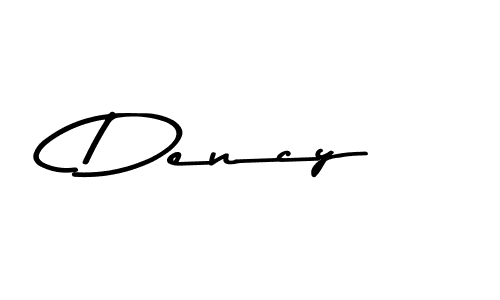 Use a signature maker to create a handwritten signature online. With this signature software, you can design (Asem Kandis PERSONAL USE) your own signature for name Dency. Dency signature style 9 images and pictures png