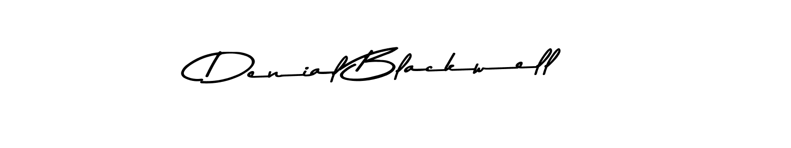 How to make Denial Blackwell name signature. Use Asem Kandis PERSONAL USE style for creating short signs online. This is the latest handwritten sign. Denial Blackwell signature style 9 images and pictures png