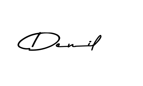 Design your own signature with our free online signature maker. With this signature software, you can create a handwritten (Asem Kandis PERSONAL USE) signature for name Denil. Denil signature style 9 images and pictures png