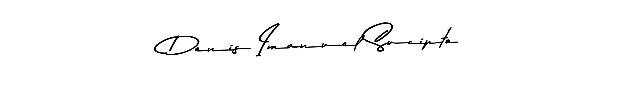 Create a beautiful signature design for name Denis Imanuel Sucipto. With this signature (Asem Kandis PERSONAL USE) fonts, you can make a handwritten signature for free. Denis Imanuel Sucipto signature style 9 images and pictures png