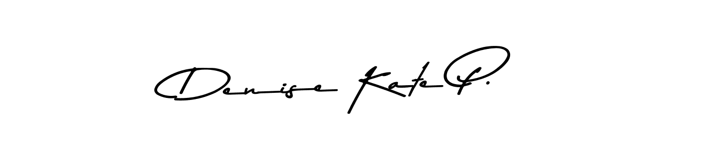 Similarly Asem Kandis PERSONAL USE is the best handwritten signature design. Signature creator online .You can use it as an online autograph creator for name Denise Kate P.. Denise Kate P. signature style 9 images and pictures png