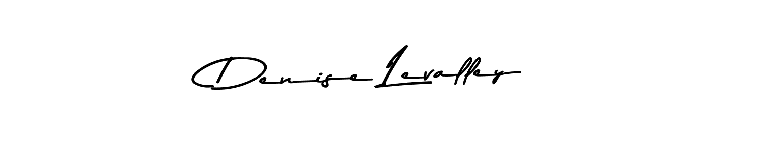 How to make Denise Levalley name signature. Use Asem Kandis PERSONAL USE style for creating short signs online. This is the latest handwritten sign. Denise Levalley signature style 9 images and pictures png