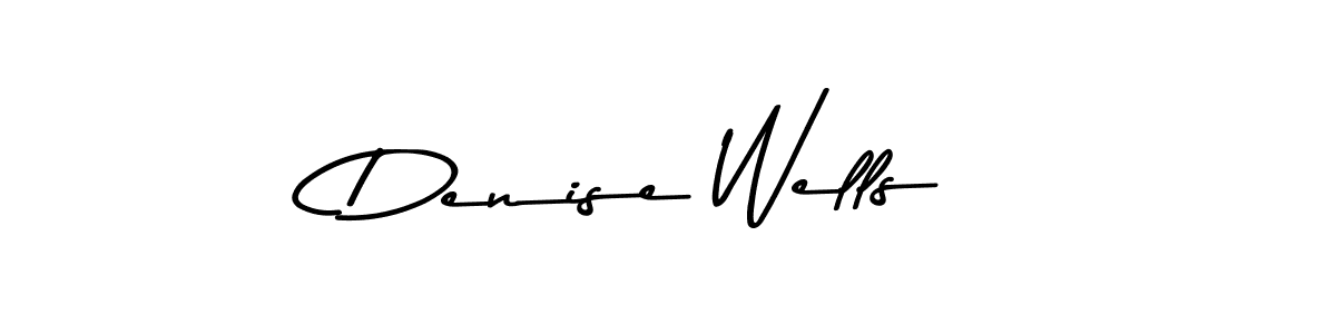 How to make Denise Wells name signature. Use Asem Kandis PERSONAL USE style for creating short signs online. This is the latest handwritten sign. Denise Wells signature style 9 images and pictures png