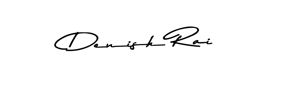 How to make Denish Rai name signature. Use Asem Kandis PERSONAL USE style for creating short signs online. This is the latest handwritten sign. Denish Rai signature style 9 images and pictures png