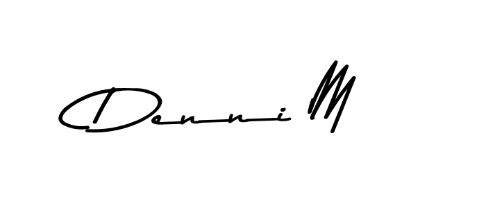 The best way (Asem Kandis PERSONAL USE) to make a short signature is to pick only two or three words in your name. The name Denni M include a total of six letters. For converting this name. Denni M signature style 9 images and pictures png