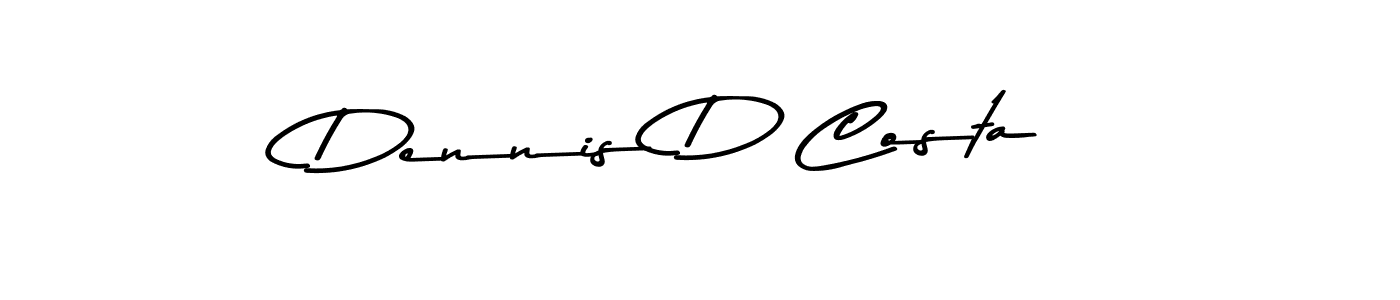 Also You can easily find your signature by using the search form. We will create Dennis D Costa name handwritten signature images for you free of cost using Asem Kandis PERSONAL USE sign style. Dennis D Costa signature style 9 images and pictures png