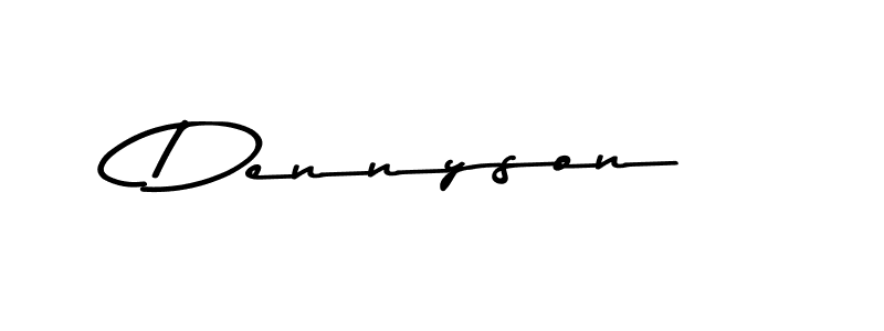 Create a beautiful signature design for name Dennyson. With this signature (Asem Kandis PERSONAL USE) fonts, you can make a handwritten signature for free. Dennyson signature style 9 images and pictures png