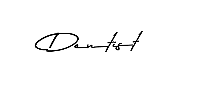 Design your own signature with our free online signature maker. With this signature software, you can create a handwritten (Asem Kandis PERSONAL USE) signature for name Dentist. Dentist signature style 9 images and pictures png