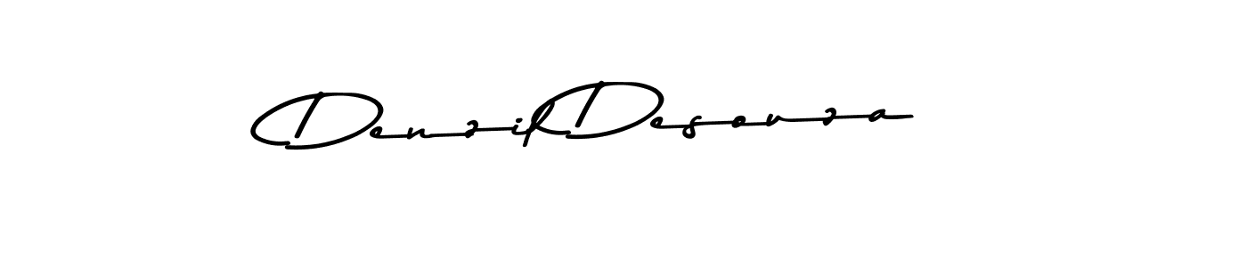 How to make Denzil Desouza name signature. Use Asem Kandis PERSONAL USE style for creating short signs online. This is the latest handwritten sign. Denzil Desouza signature style 9 images and pictures png