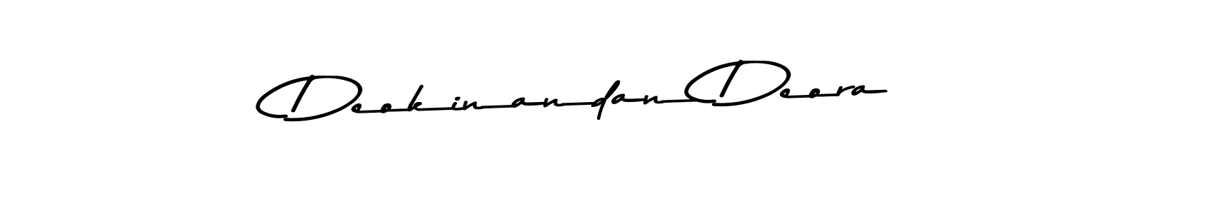 Create a beautiful signature design for name Deokinandan Deora. With this signature (Asem Kandis PERSONAL USE) fonts, you can make a handwritten signature for free. Deokinandan Deora signature style 9 images and pictures png