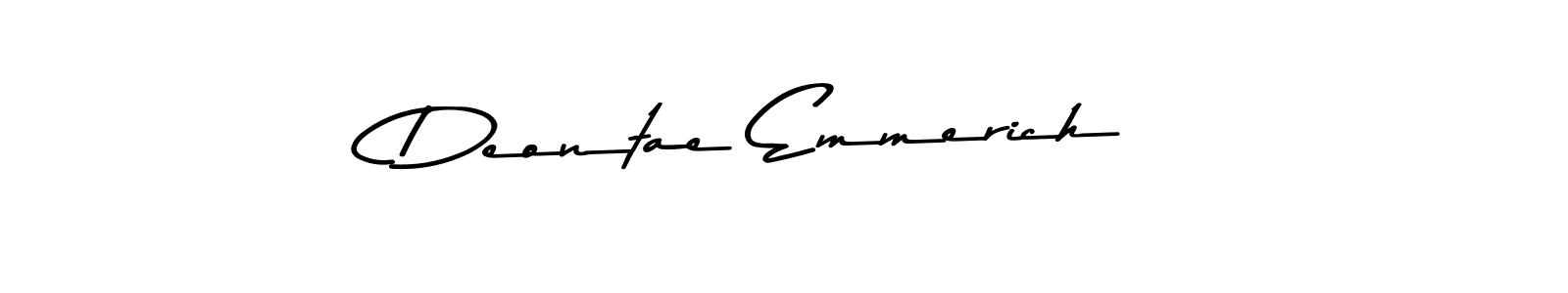 Also we have Deontae Emmerich name is the best signature style. Create professional handwritten signature collection using Asem Kandis PERSONAL USE autograph style. Deontae Emmerich signature style 9 images and pictures png