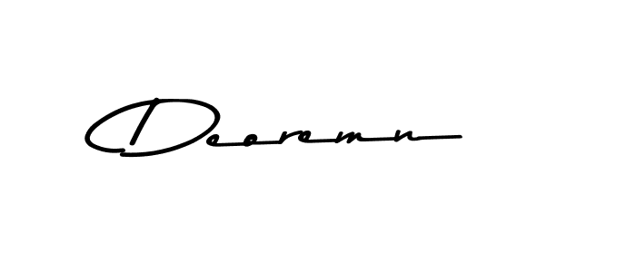 Deoremn stylish signature style. Best Handwritten Sign (Asem Kandis PERSONAL USE) for my name. Handwritten Signature Collection Ideas for my name Deoremn. Deoremn signature style 9 images and pictures png