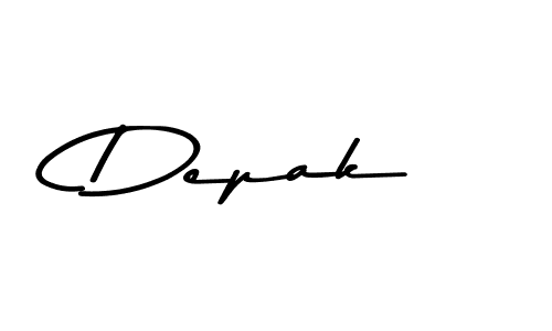 You should practise on your own different ways (Asem Kandis PERSONAL USE) to write your name (Depak) in signature. don't let someone else do it for you. Depak signature style 9 images and pictures png