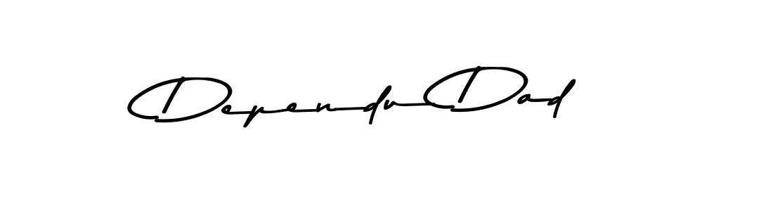 This is the best signature style for the Dependu Dad name. Also you like these signature font (Asem Kandis PERSONAL USE). Mix name signature. Dependu Dad signature style 9 images and pictures png