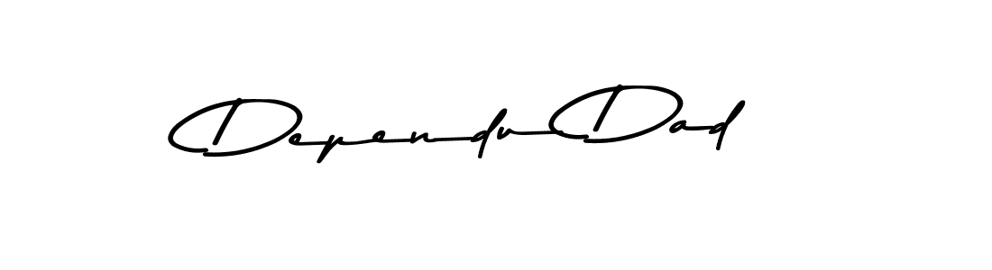 Similarly Asem Kandis PERSONAL USE is the best handwritten signature design. Signature creator online .You can use it as an online autograph creator for name Dependu Dad. Dependu Dad signature style 9 images and pictures png