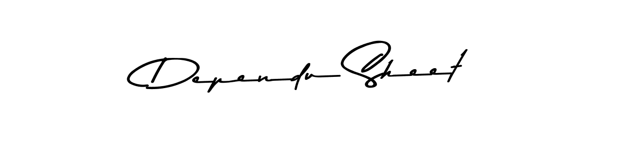 Use a signature maker to create a handwritten signature online. With this signature software, you can design (Asem Kandis PERSONAL USE) your own signature for name Dependu Sheet. Dependu Sheet signature style 9 images and pictures png