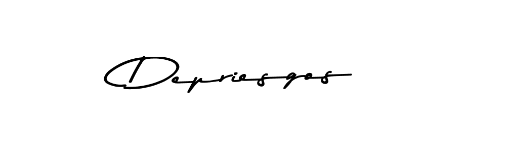 Make a beautiful signature design for name Depriesgos. Use this online signature maker to create a handwritten signature for free. Depriesgos signature style 9 images and pictures png