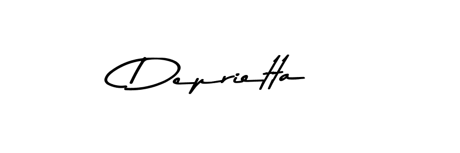 Also You can easily find your signature by using the search form. We will create Deprietta name handwritten signature images for you free of cost using Asem Kandis PERSONAL USE sign style. Deprietta signature style 9 images and pictures png