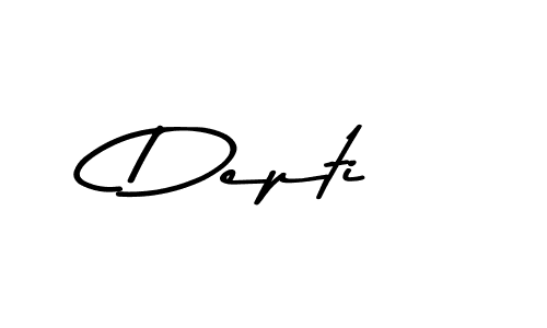 Design your own signature with our free online signature maker. With this signature software, you can create a handwritten (Asem Kandis PERSONAL USE) signature for name Depti. Depti signature style 9 images and pictures png