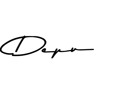 You should practise on your own different ways (Asem Kandis PERSONAL USE) to write your name (Depu) in signature. don't let someone else do it for you. Depu signature style 9 images and pictures png