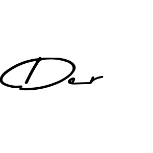 Create a beautiful signature design for name Der. With this signature (Asem Kandis PERSONAL USE) fonts, you can make a handwritten signature for free. Der signature style 9 images and pictures png