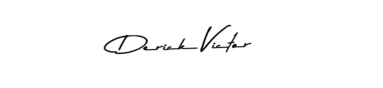 Make a beautiful signature design for name Derick Victor. With this signature (Asem Kandis PERSONAL USE) style, you can create a handwritten signature for free. Derick Victor signature style 9 images and pictures png
