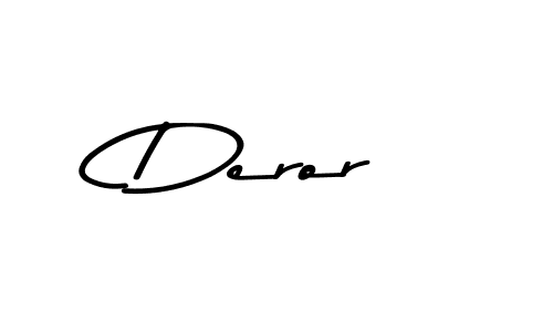 Create a beautiful signature design for name Deror. With this signature (Asem Kandis PERSONAL USE) fonts, you can make a handwritten signature for free. Deror signature style 9 images and pictures png