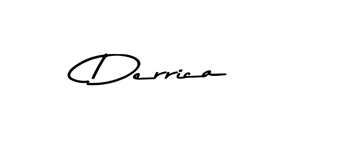 You should practise on your own different ways (Asem Kandis PERSONAL USE) to write your name (Derrica) in signature. don't let someone else do it for you. Derrica signature style 9 images and pictures png