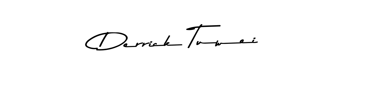 Use a signature maker to create a handwritten signature online. With this signature software, you can design (Asem Kandis PERSONAL USE) your own signature for name Derrick Tuwei. Derrick Tuwei signature style 9 images and pictures png