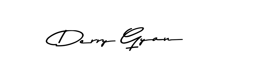 Design your own signature with our free online signature maker. With this signature software, you can create a handwritten (Asem Kandis PERSONAL USE) signature for name Derry Gyan. Derry Gyan signature style 9 images and pictures png