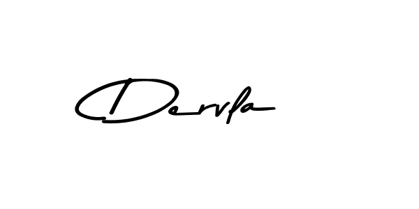 Make a beautiful signature design for name Dervla. With this signature (Asem Kandis PERSONAL USE) style, you can create a handwritten signature for free. Dervla signature style 9 images and pictures png