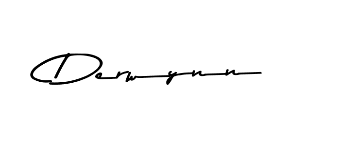 Make a beautiful signature design for name Derwynn. With this signature (Asem Kandis PERSONAL USE) style, you can create a handwritten signature for free. Derwynn signature style 9 images and pictures png