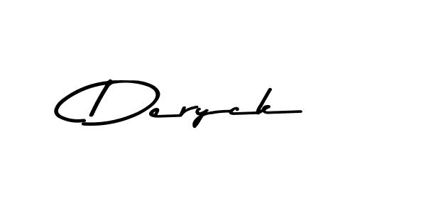 Design your own signature with our free online signature maker. With this signature software, you can create a handwritten (Asem Kandis PERSONAL USE) signature for name Deryck. Deryck signature style 9 images and pictures png