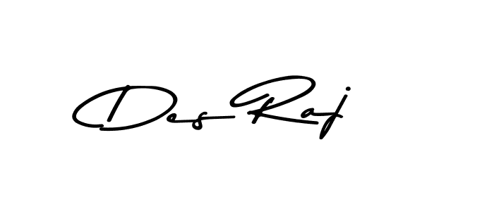 Make a beautiful signature design for name Des Raj. With this signature (Asem Kandis PERSONAL USE) style, you can create a handwritten signature for free. Des Raj signature style 9 images and pictures png