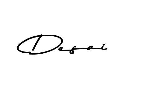 Design your own signature with our free online signature maker. With this signature software, you can create a handwritten (Asem Kandis PERSONAL USE) signature for name Desai. Desai signature style 9 images and pictures png
