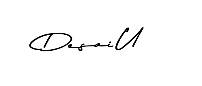 How to Draw Desai U signature style? Asem Kandis PERSONAL USE is a latest design signature styles for name Desai U. Desai U signature style 9 images and pictures png