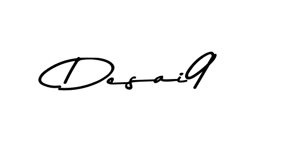 Create a beautiful signature design for name Desai9. With this signature (Asem Kandis PERSONAL USE) fonts, you can make a handwritten signature for free. Desai9 signature style 9 images and pictures png